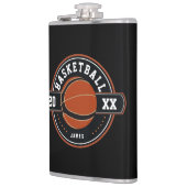 Gepersonaliseerd Basketball-thema Heupfles (Links)