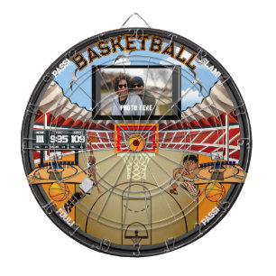 Gepersonaliseerd basketbalstadion huis dartbord