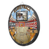 Gepersonaliseerd basketbalstadion huis dartbord (Voorkant Rechts)