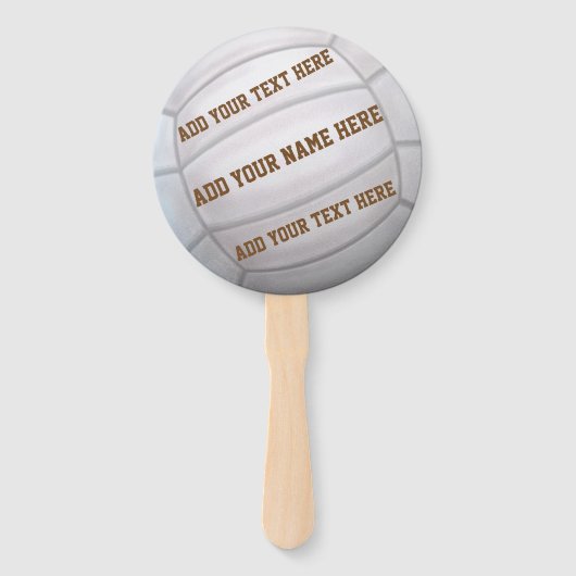 Gepersonaliseerd Beachvolleybal Handwaaier (Achterkant)