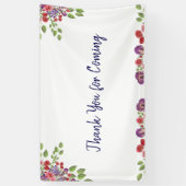 Gepersonaliseerd Bedankt Banner (Verticaal)