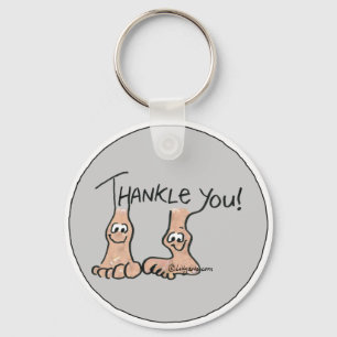 Gepersonaliseerd bedankt cadeautje sleutelhanger