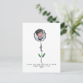 Gepersonaliseerd Bedankt docent Fotocadeau van kin Briefkaart (Staand voorkant)