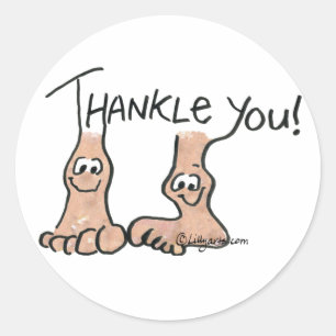 Gepersonaliseerd bedankt Gift Ronde Sticker