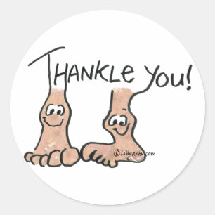 Gepersonaliseerd bedankt Gift Ronde Sticker