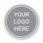 Gepersonaliseerd bedrijf Logo Clear Vinyl Water Bo Sticker (Voorkant)