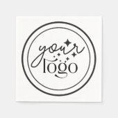 Gepersonaliseerd bedrijf Logo Cocktail servetten (Voorkant)