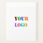 Gepersonaliseerd bedrijf Logo Text Planner Uw kleu (Achterkant)
