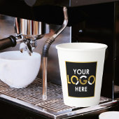 Gepersonaliseerd bedrijf Uw Logo Hier Promotioneel Papieren Bekers