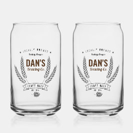 Gepersonaliseerd bedrijf voor brouwerij blikvorm glas
