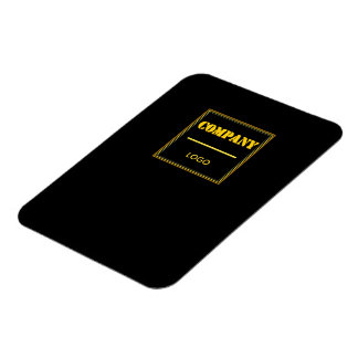 Gepersonaliseerd bedrijf zwart modern aangepast za magneet