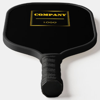Gepersonaliseerd bedrijf zwart modern aangepast za pickleball paddle