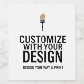 Gepersonaliseerd Bedrijfsmerk Aangepast Gepersonal Wijn Etiket (Enkel label)