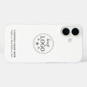 Gepersonaliseerd bedrijfsprofiel Case-Mate iPhone case (Achterkant (horizontaal))