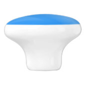 Gepersonaliseerd Beluga Whale Blue, White Arctic O Keramische Knop (Zijkant)
