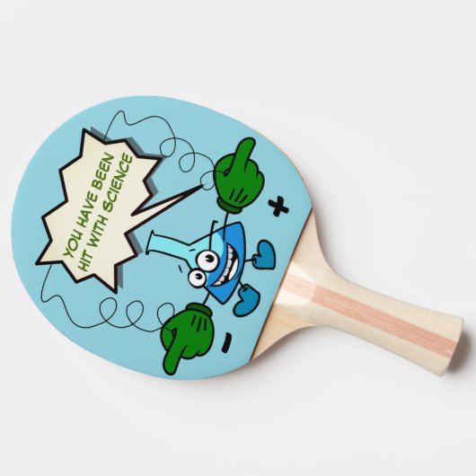 Gepersonaliseerd ben je geraakt door de wetenschap tafeltennisbatje (Zijkant)