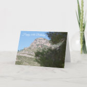 Gepersonaliseerd berglandschap 65e verjaardag kaart (Voorkant)