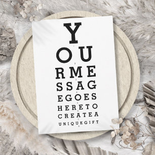 Gepersonaliseerd bericht op optometristenkaart kaart