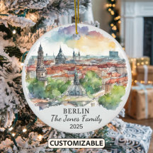 Gepersonaliseerd Berlijns Ornament, Duitsland Gift