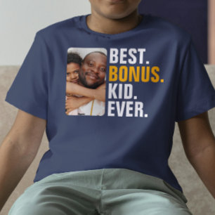 Gepersonaliseerd Beste Bonus Kind Ooit Stepchild T-shirt