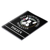 Gepersonaliseerd Beste Franse Bulldog Mam ooit Notitieboek (Linkerzijde)