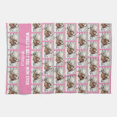 Gepersonaliseerd BESTE HOND MOEDER OOIT Foto Keuke Theedoek (Horizontaal)