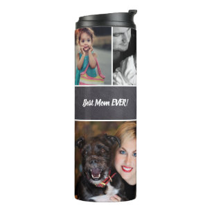 Gepersonaliseerd, "Beste moeder ooit", Collage van Thermosbeker