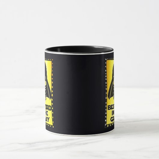 Gepersonaliseerd BESTE VADER IN DE GALAXY Aestheti Mok (Midden)