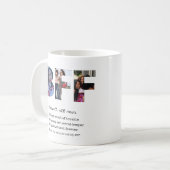 Gepersonaliseerd Bestie BFF Beste vrienden Foto Co Koffiemok (Voorkant links)