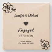 Gepersonaliseerd betrokken Onderzetter - Love Keep (Voorkant)