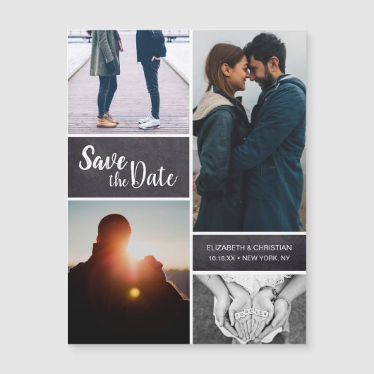 Gepersonaliseerd Bewaar de datum Bruiloft Fotocoll (Voorkant)