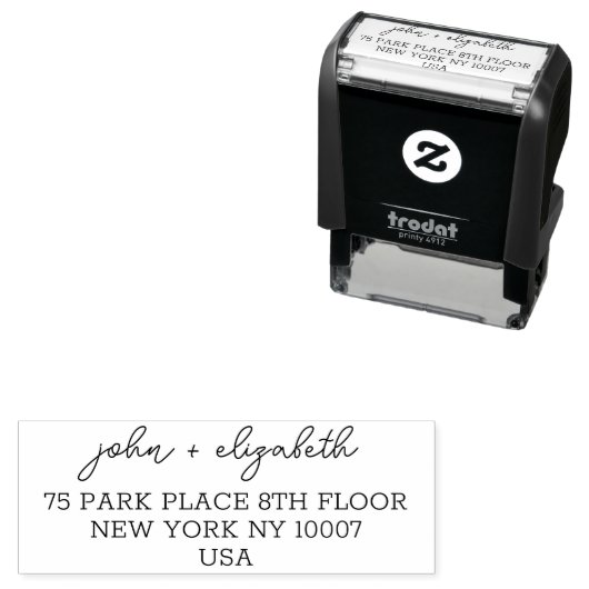 Gepersonaliseerd Bewaar de datum Bruiloft Verloofd Zelfinktende Stempel (In situ)