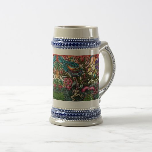 Gepersonaliseerd bier stein bierpul (Voorkant rechts)