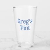 Gepersonaliseerd bierglas cadeau voor hem of thuis glas (Voorkant)