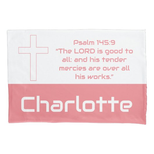 Gepersonaliseerd bijbelpilootje Hoesje voor meisje Kussensloop (Voorkant)