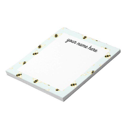 Gepersonaliseerd bijenNotitieblok Notitieblok (Gedraaid)