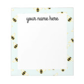 Gepersonaliseerd bijenNotitieblok Notitieblok (Voorkant)