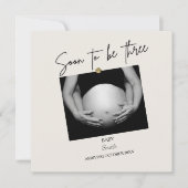 Gepersonaliseerd binnenkort drie kaart (Voorkant)