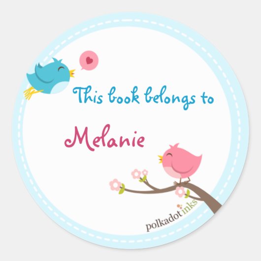 Gepersonaliseerd Birdie Stickers Boek (Voorkant)