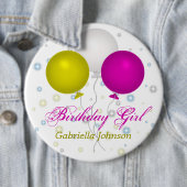 Gepersonaliseerd: Birthday Girl Button (In situ)