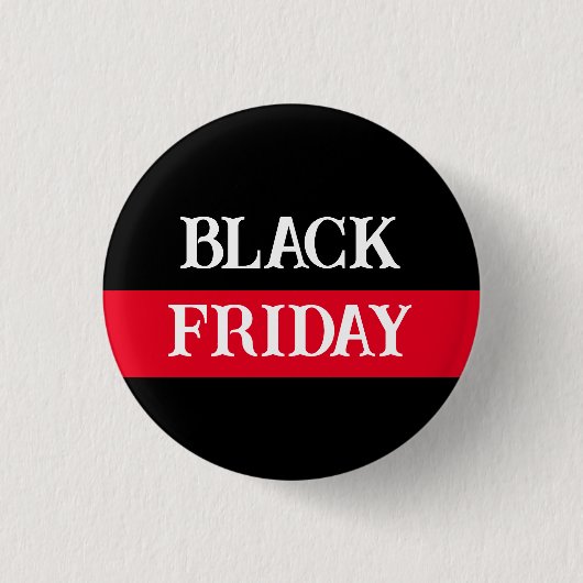 Gepersonaliseerd "Black Friday" of naam Ronde Button 3,2 Cm (Voorkant)