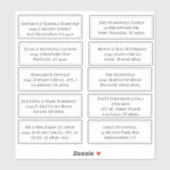 Gepersonaliseerd blad van 10 Adresetiketten Sticker (Vel)