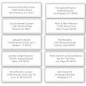 Gepersonaliseerd blad van 10 Adresetiketten Sticker (Voorkant)