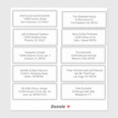 Gepersonaliseerd blad van 10 Adresetiketten Sticker (Vel)