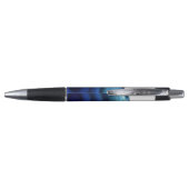 Gepersonaliseerd | Blauw Agate Pen (Achterkant)