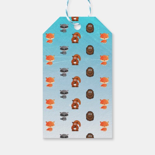 Gepersonaliseerd Blauw Baby shower Dank u Cadeau L Cadeaulabel (Achterkant)