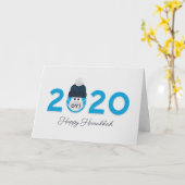 Gepersonaliseerd blauw kaart (Gele Bloem)