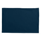 Gepersonaliseerd blauw raketschip kussensloop (Achterkant)