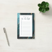 Gepersonaliseerd Blauwgroen blauw gegolfd gegolfd  Post-it® Notes (Kantoor)