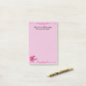 Gepersonaliseerd "Blijf gefocust. Stay Fabulous" R Post-it® Notes (Op bureau)